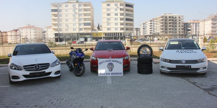 Kilis'te çalınan araçlar Gaziantep'te yakalandı