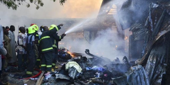 Nijerya'da bir pazarda yangın çıktı