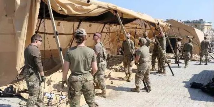 ABD askerleri Kahramanmaraş'ta sahra hastanesi kuruyor: Hükümet çağırdı biz de geldik
