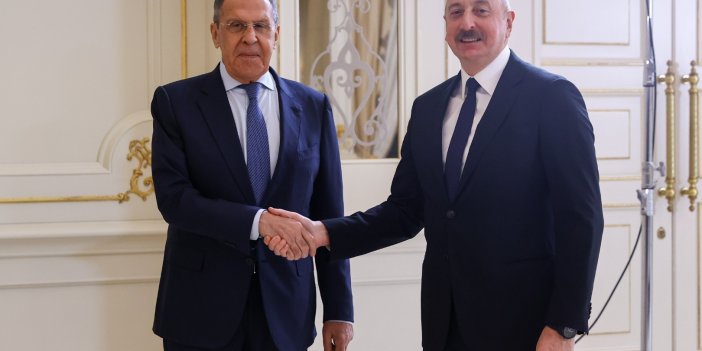 Azerbaycan Cumhurbaşkanı Aliyev Rusya Dışişleri Bakanı Lavrov ile görüştü