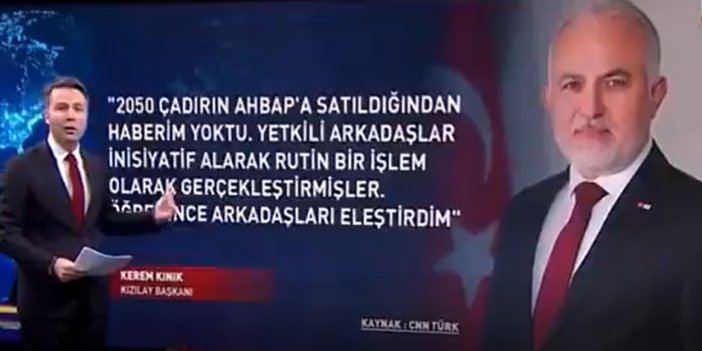 Kızılay Başkanı Kerem Kınık'a zor sorular. Mehmet Akif Ersoy tek tek sıraladı