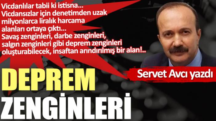 Deprem zenginleri