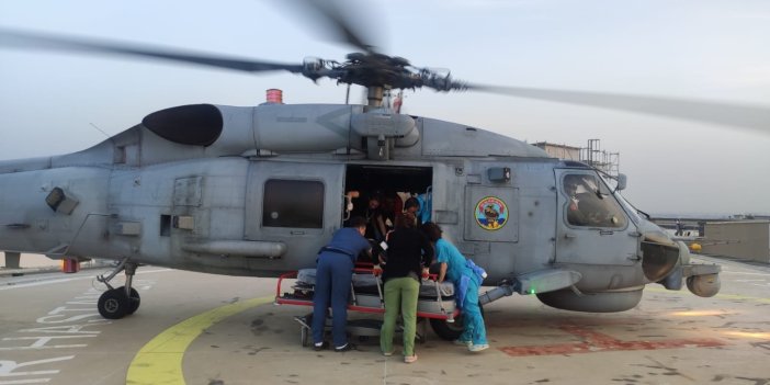 MSB: Hatay'da tedavi gören bir vatandaş askeri helikopterle Adana'ya sevk edildi