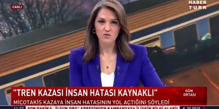 Habertürk spikerinden canlı yayında AKP’ye istifa tepkisi