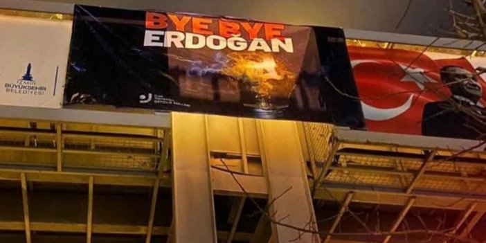 Bye Bye Erdoğan pankartına soruşturma