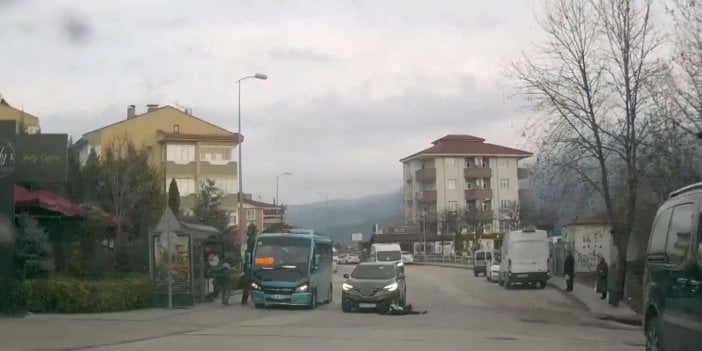 Koşarak yola fırlayan çocuk cipin altında kalmaktan son anda kurtuldu