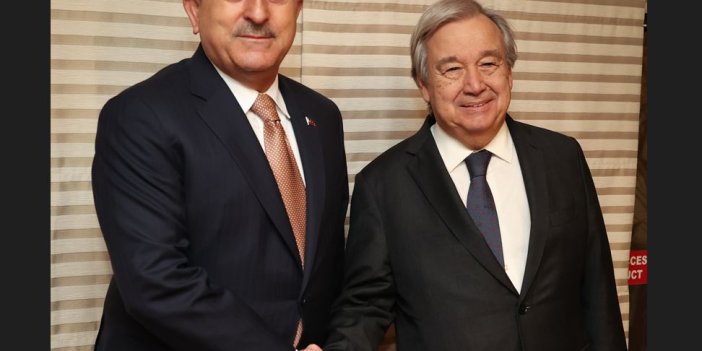 Bakan Çavuşoğlu BM Genel Sekreteri Guterres ile görüştü