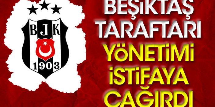 Beşiktaş taraftarından MKE ANkaragücü maçı öncesi 'Yönetim istifa' protestosu