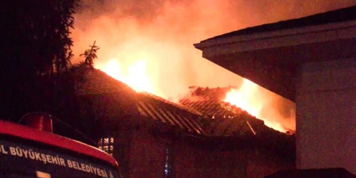 Üsküdar’da lüks villa yangın 