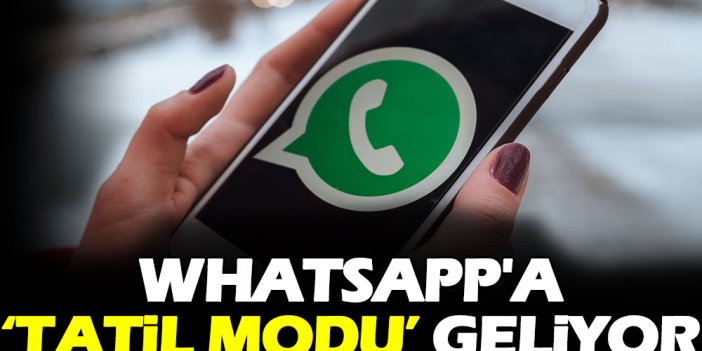 WhatsApp'a 'tatil modu' geliyor