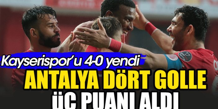 Antalyaspor Kayserispor'u farklı geçti