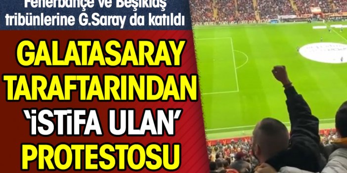 Galatasaray tribünlerinde 'Hükümet istifa' sesleri. 3 büyükler ilk kez aynı tezahüratı yaptı: İstifa ulan