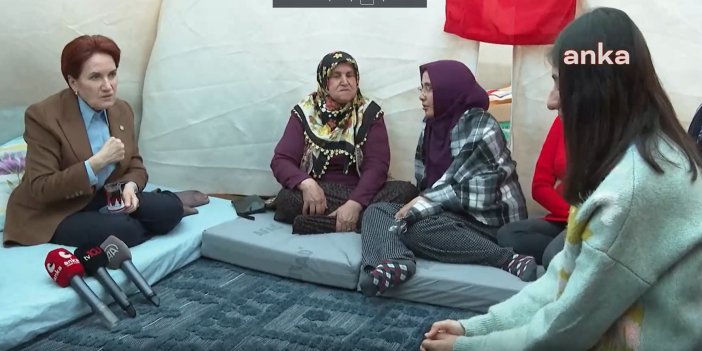 Meral Akşener, depremzede genç kıza söz verdi: Eğitimine destek olacak