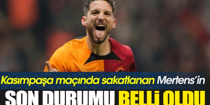 Galatasaray'da Mertens'in son durumu belli oldu. Konyaspor maçında oynayacak mı