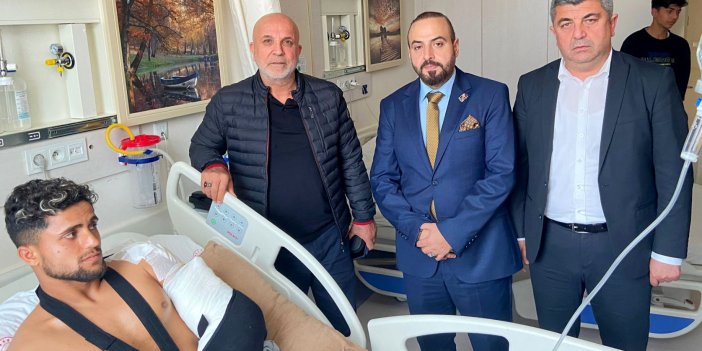 Alanyaspor Başkanı Hasan Çavuşoğlu'ndan Kestelsporlu futbolculara ziyaret