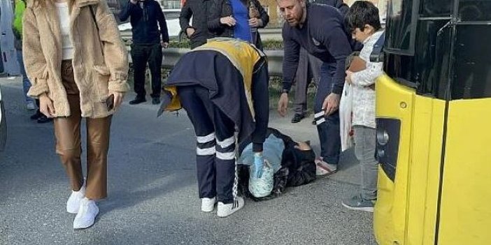 Çekmeköy'de hafriyat tırının çarptığı İETT otobüsündeki 2 kişi yaralandı