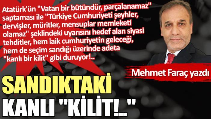 Sandıktaki kanlı ''kilit!..''