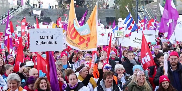 Hollanda’da 200 bin sağlık çalışanı grevde