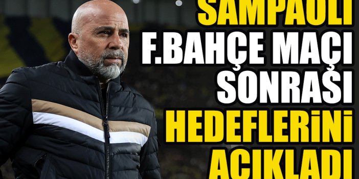 Jorge Sampaoli: İlk yarı Fenerbahçe, ikinci yarıyı biz kazandık