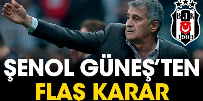 Şenol Güneş kararını verdi. Beşiktaş'ın İstanbulspor 11'i belli oldu