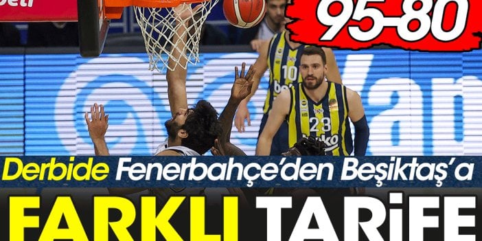 Derbide Fenerbahçe'den farklı tarife