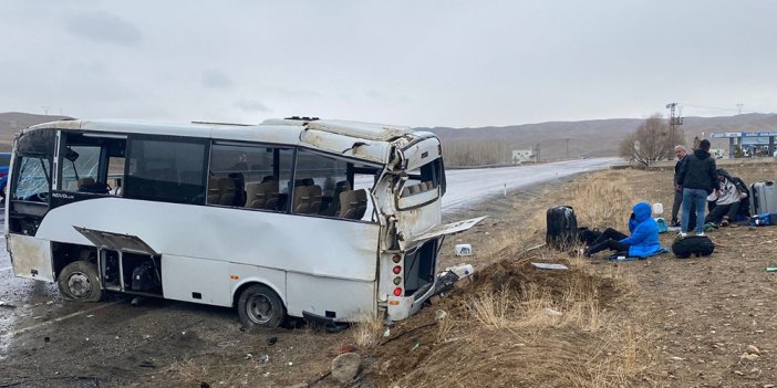 Sporcuları taşıyan midibüs takla attı: 11 yaralı