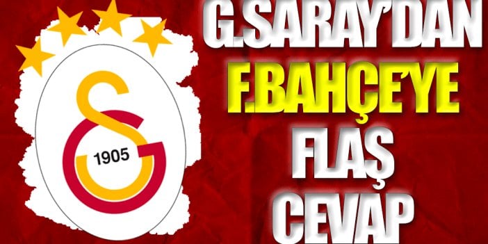 Galatasaray'dan Fenerbahçe'ye sosyal medyadan cevap geldi