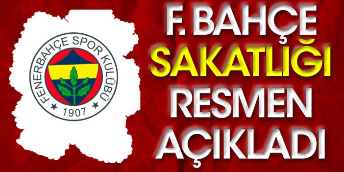 Fenerbahçe'de sakatlık şoku