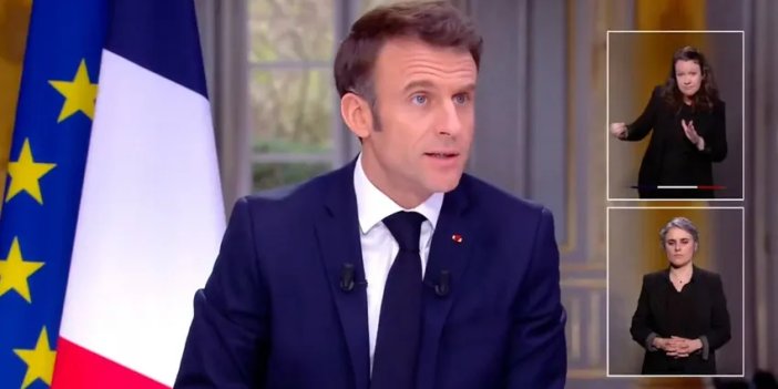 Canlı yayında alım gücü sorulan Macron lüks saatini kolundan çıkardı. Fransa'da grev ve gösteriler sürüyor
