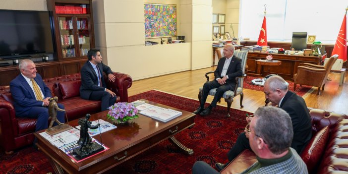 Kılıçdaroğlu TÜRMOB Genel Başkanı Kartaloğlu ile görüştü