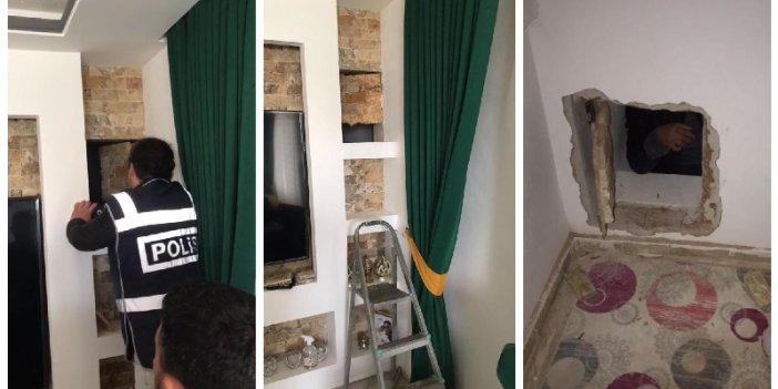 Antalya'da aranan hükümlü evindeki gizli bölmede yakalandı