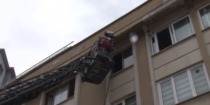 Ümraniye'de apartman yangını: 1'i çocuk 3 kişi dumandan etkilendi