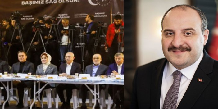 Mustafa Varank'a çok sayıda tepki var. Millet İttifakı'nın iftar sofrasını hedef aldı
