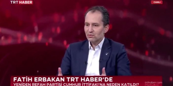 Fatih Erbakan sözlerini sansürleyen TRT’ye çıkıp Millet İttifakı’nı hedef aldı