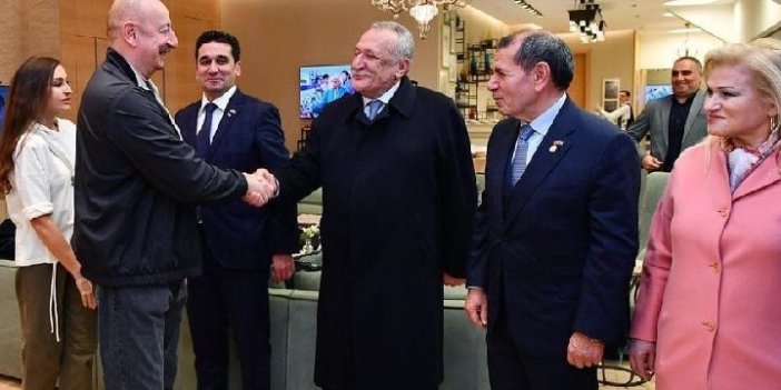 Mehmet Ağar ortaya çıktı. Aliyev ve Dursun Özbek'le aynı karede