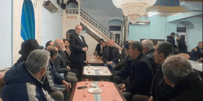 MHP'li Başkan ve AKP aday adayından camide seçim çalışması