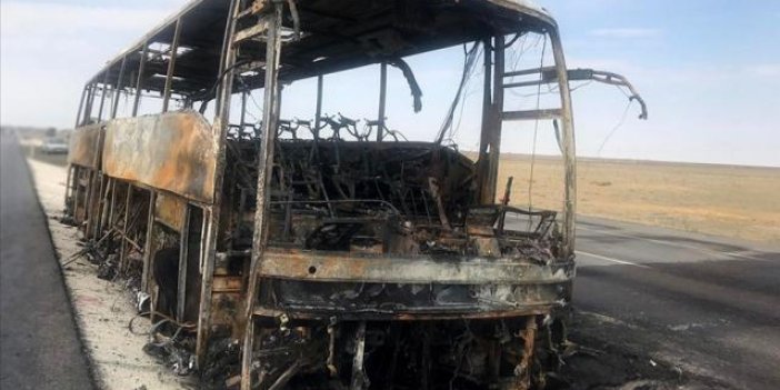 Umrecileri taşıyan otobüs alev topuna döndü: 20 ölü, 29 yaralı