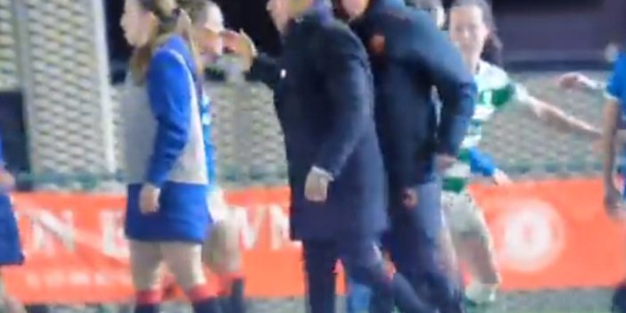 Celtic-Rangers derbisinde teknik direktöre kafa atıldı