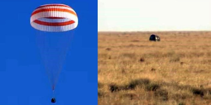 Göktaşının çarptığı Soyuz MS-22 uzay aracı, mürettebatsız şekilde Dünya’ya geri döndü