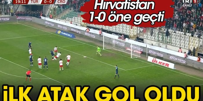 Milliler golü attı. Hakem ofsayt dedi. Hırvatlar 1-0 öne geçti