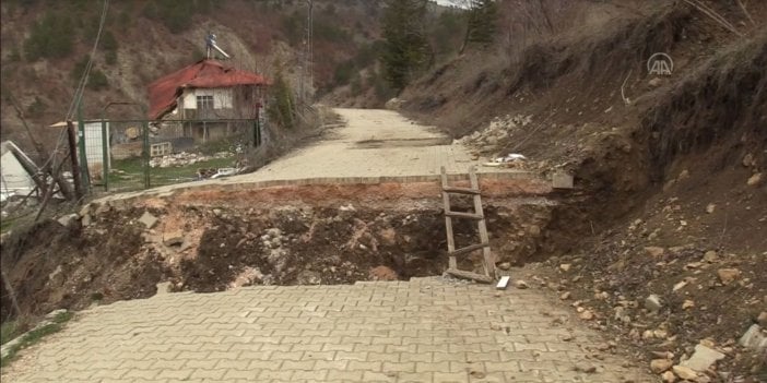 Deprem mahalleyi ikiye ayırdı. 7,6'nın 'yok artık' dedirten görüntüsü