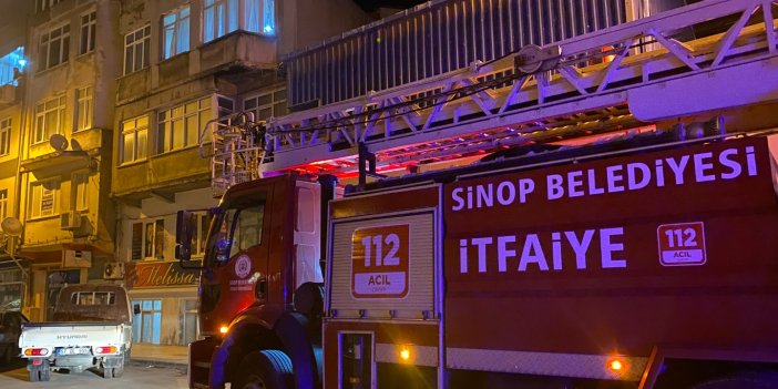 Sinop’ta iki ayrı apartmanda baca yangını