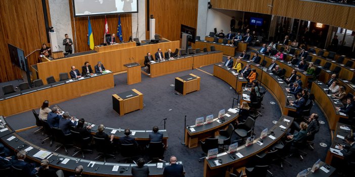 Avusturya meclisinde Zelenskiy'e tepki