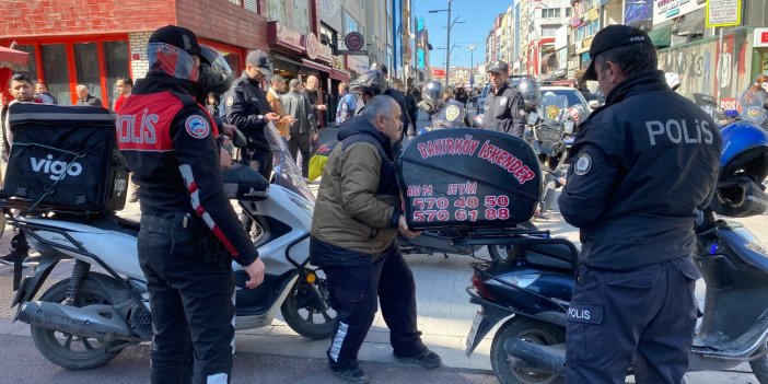 Bakırköy’de dron destekli motosiklet denetimi yapıldı  