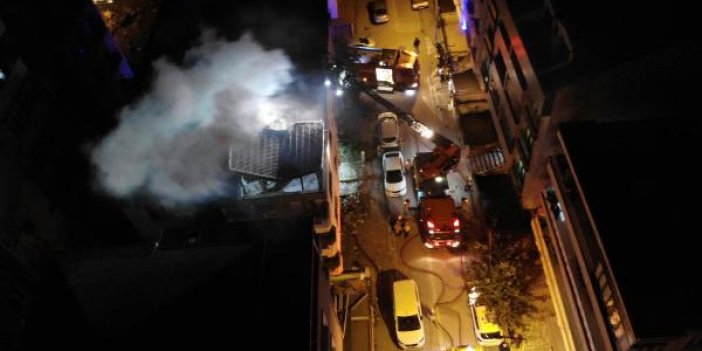 Avcılar'da boşaltılan binada yangın: 1 yaralı