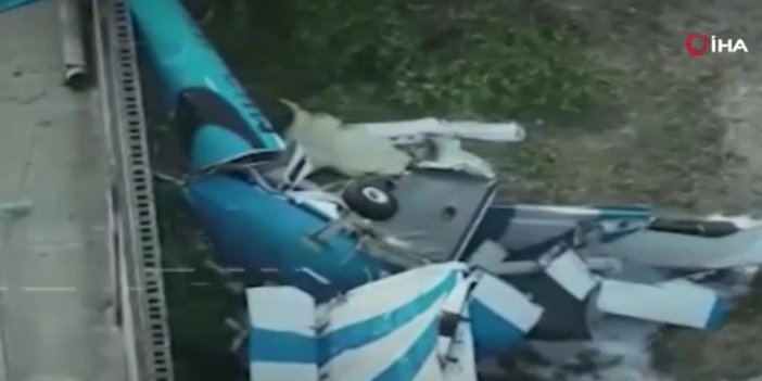Meksika'da uçak kazası. Uçağın düşme anı görüntülendi