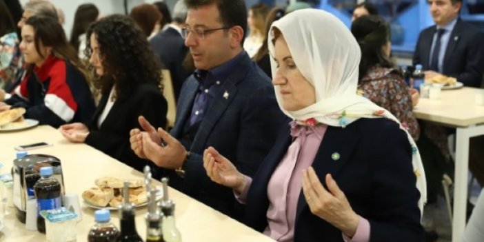 Akşener ve İmamoğlu, öğrenci yurdunda iftar yaptı
