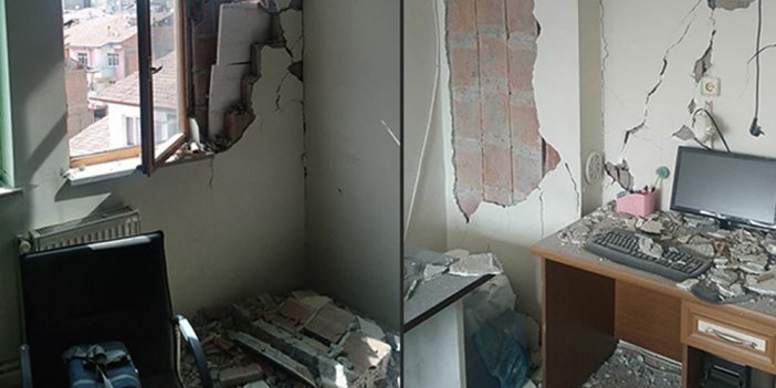 Malatya’da duvarı yıkılan binaya ‘hasarsız’ raporu verildi