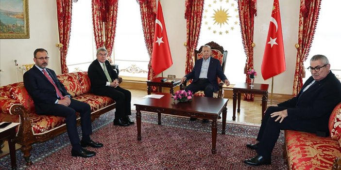 Erdoğan, Uluslararası Olimpiyat Komitesi Başkanı Thomas Bach'ı kabul etti