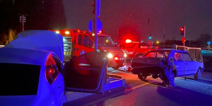 Aydın'da iki otomobil çarpıştı: 1 yaralı